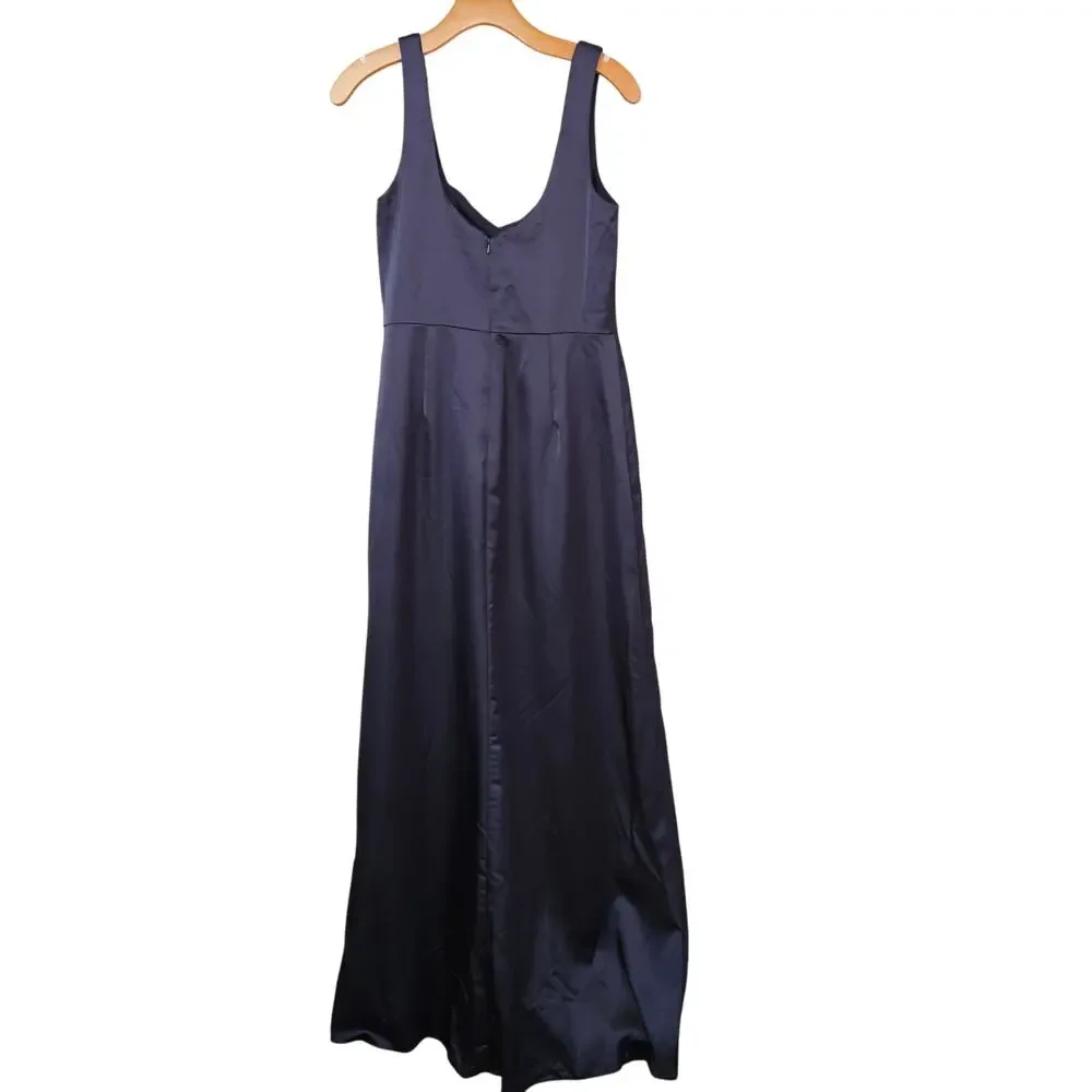 Thread Midnight‎ Square Neck Satin Gown Size M NWT Formal Holiday Party Event